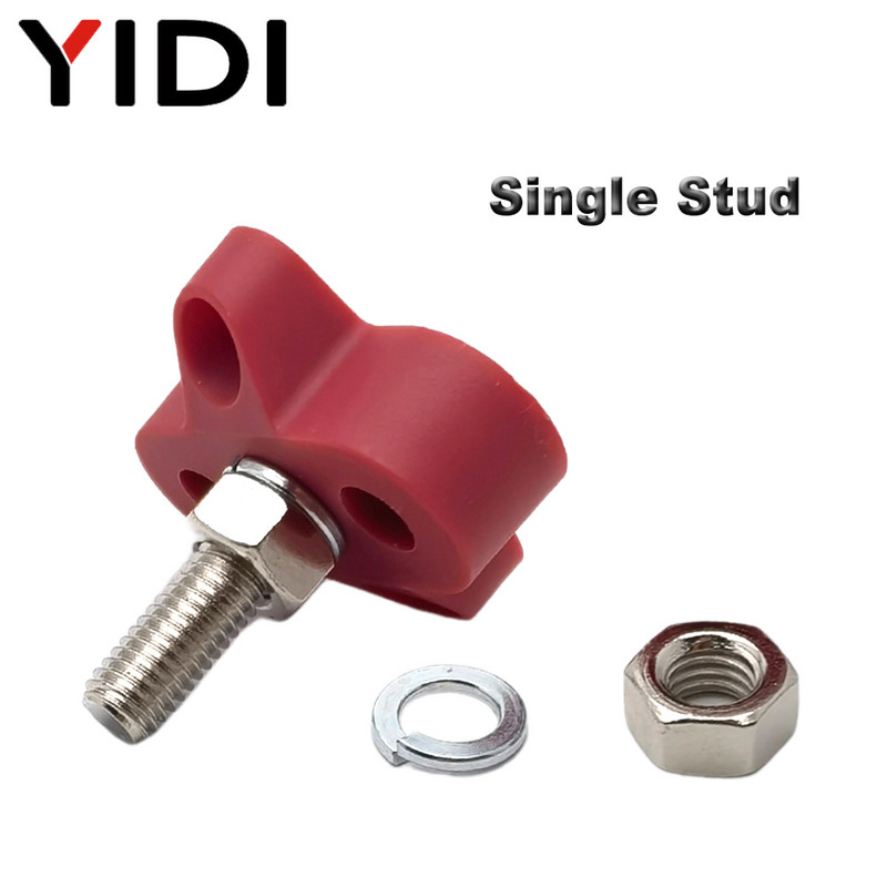 M6/M8/M10 Junction Terminal Block Stud Bus Bar Heavy Duty Battery Power Distribution DC 48V Sabirnica Crvena/Crna Automobilska RV Boat