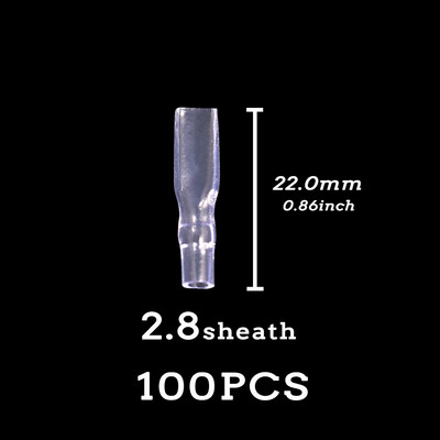 100 tk kuldne 2,8 mm 4,8 mm 6,3 mm isoleeritud traadi pistik isoleeritud või emane pistiku pressimise klemm läbipaistev ümbris kotis