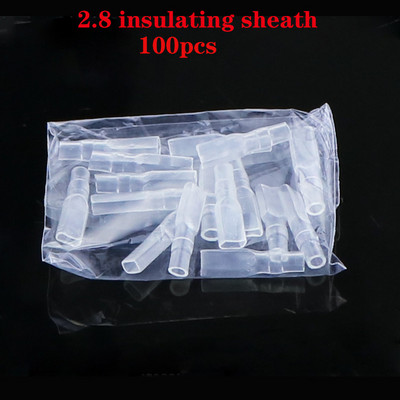 100 tk/partii 2,8/4,8/6,3 mm pressklemm emane isane pistik kuldne messing/hõbedane labidas elektrijuhtme pistikud autokõlar 50 S