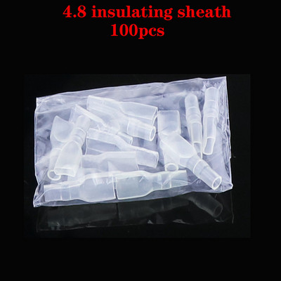 100 tk/partii 2,8/4,8/6,3 mm pressklemm emane isane pistik kuldne messing/hõbedane labidas elektrijuhtme pistikud autokõlar 50 S