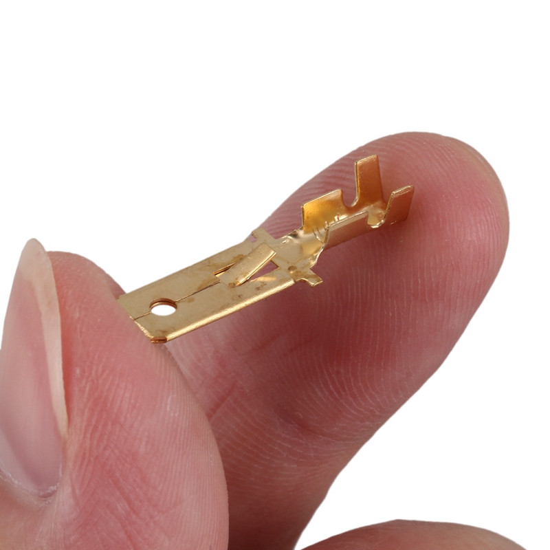 Λιανική 40 τεμ. 1/4 ιντσών καρφιά από ορείχαλκο αρσενικό συνδετήρα καλωδίου μη μονωμένο ακροδακτύλιο