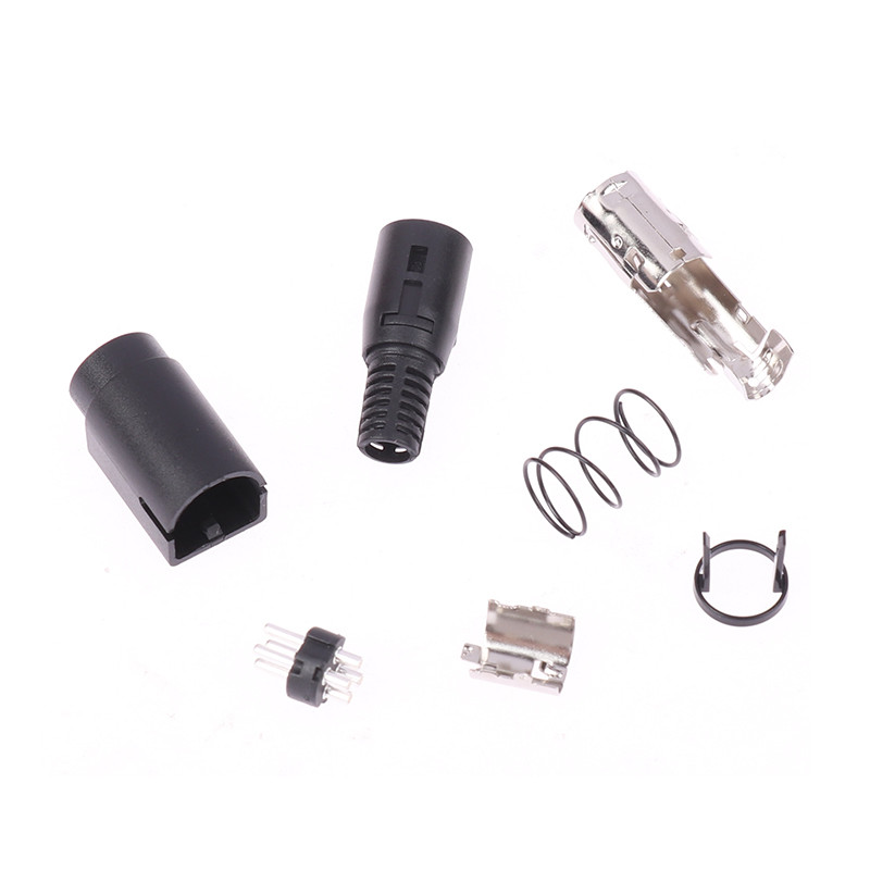 Új 1Set DIN 3/4Pin dugós DC tápcsatlakozó 3/4P kettős tápegység S sorkapocs csatlakozó adapter TFT LCD síkképernyős TV-hez