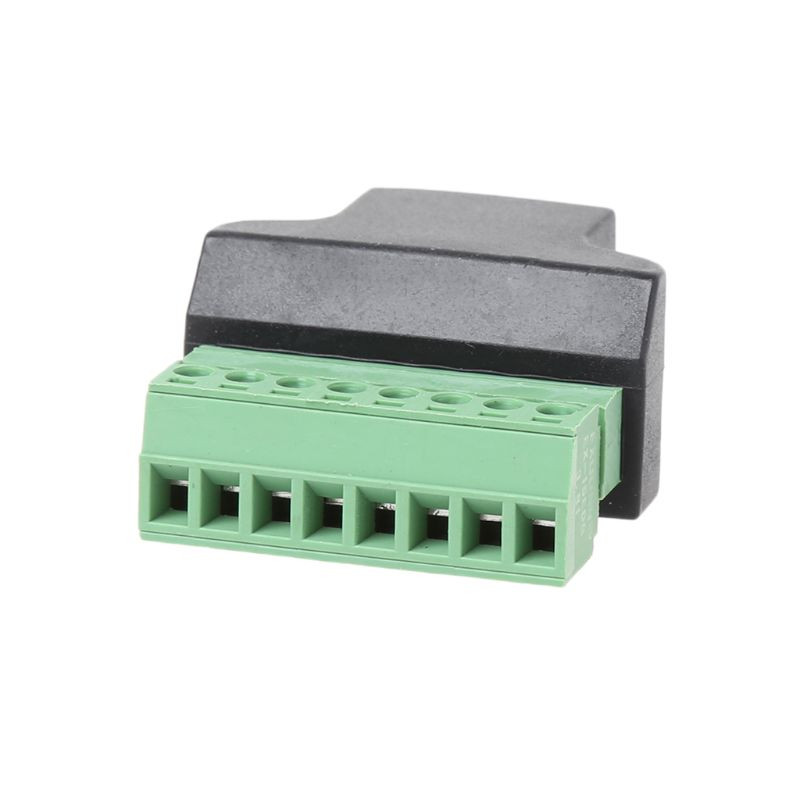 RJ45 lizdas su varžtu gnybto 8 kontaktų jungtimi Ethernet kabelio ilgintuvo adapteris 50LB