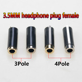 10kom 3,5 mm 3/4 polna stereo ženska utičnica DC 3,5 dvokanalni audio utičnica za apple Priključak za slušalice DIY adapter