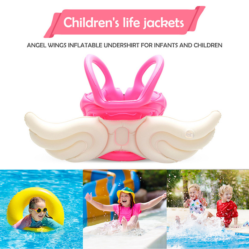 Angel Wingsi laste päästevestid kerged ujumisriided, paksendatud päästevestid, peen reguleeritav ohutus ujumispaadiga triivimiseks
