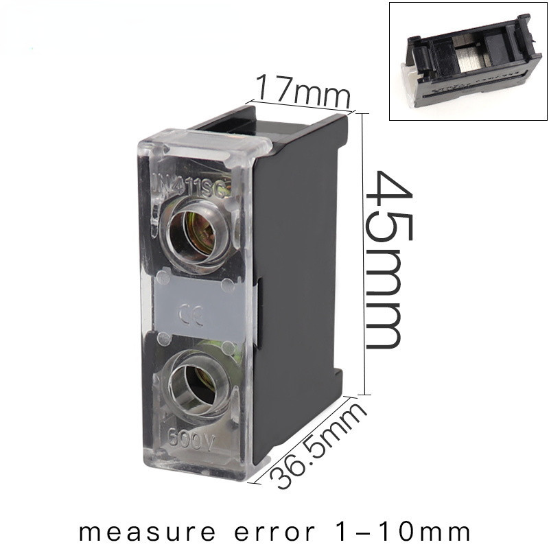 bloc terminal bază șină din șurub fixat IN12C IN411SC IN60C IN100C placă de urechi pentru rând de cablare