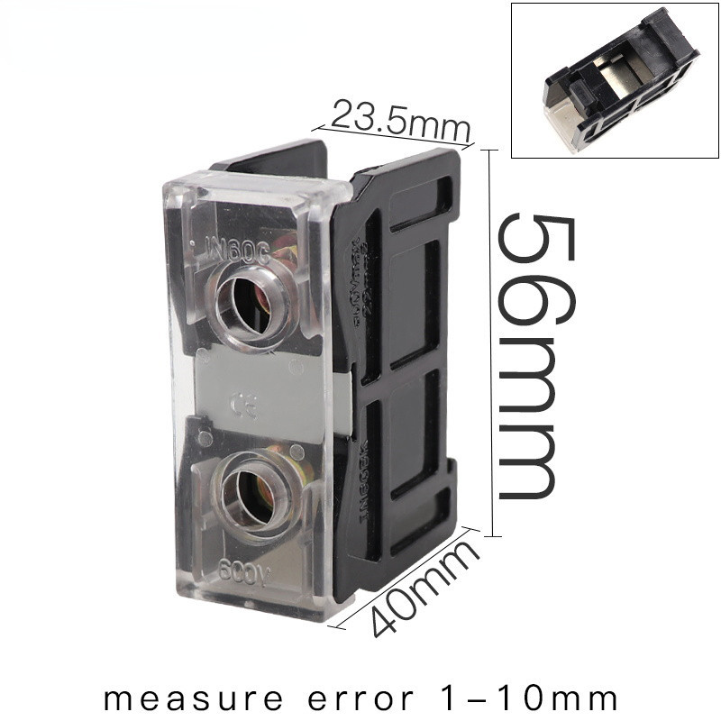 bloc terminal bază șină din șurub fixat IN12C IN411SC IN60C IN100C placă de urechi pentru rând de cablare