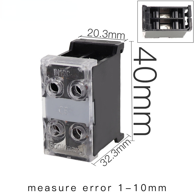 bloc terminal bază șină din șurub fixat IN12C IN411SC IN60C IN100C placă de urechi pentru rând de cablare