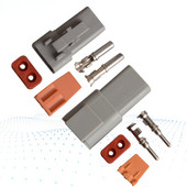 Αδιάβροχο βύσμα σύνδεσης ηλεκτρικού καλωδίου Προσαρμογέας μπότας συρρίκνωσης βελτιωμένου τύπου Deutsch DTP06-2S DTP04-2P