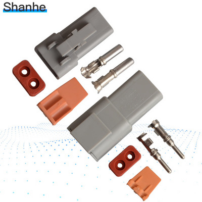 Αδιάβροχο βύσμα σύνδεσης ηλεκτρικού καλωδίου Προσαρμογέας μπότας συρρίκνωσης βελτιωμένου τύπου Deutsch DTP06-2S DTP04-2P