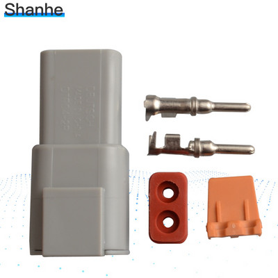 Αδιάβροχο βύσμα σύνδεσης ηλεκτρικού καλωδίου Προσαρμογέας μπότας συρρίκνωσης βελτιωμένου τύπου Deutsch DTP06-2S DTP04-2P