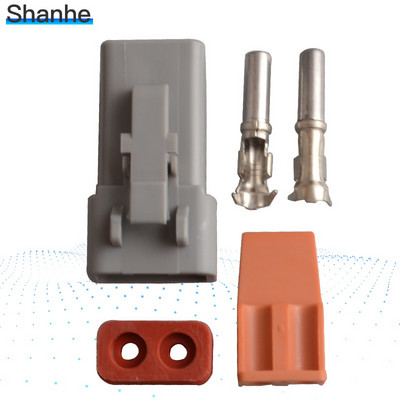 Αδιάβροχο βύσμα σύνδεσης ηλεκτρικού καλωδίου Προσαρμογέας μπότας συρρίκνωσης βελτιωμένου τύπου Deutsch DTP06-2S DTP04-2P