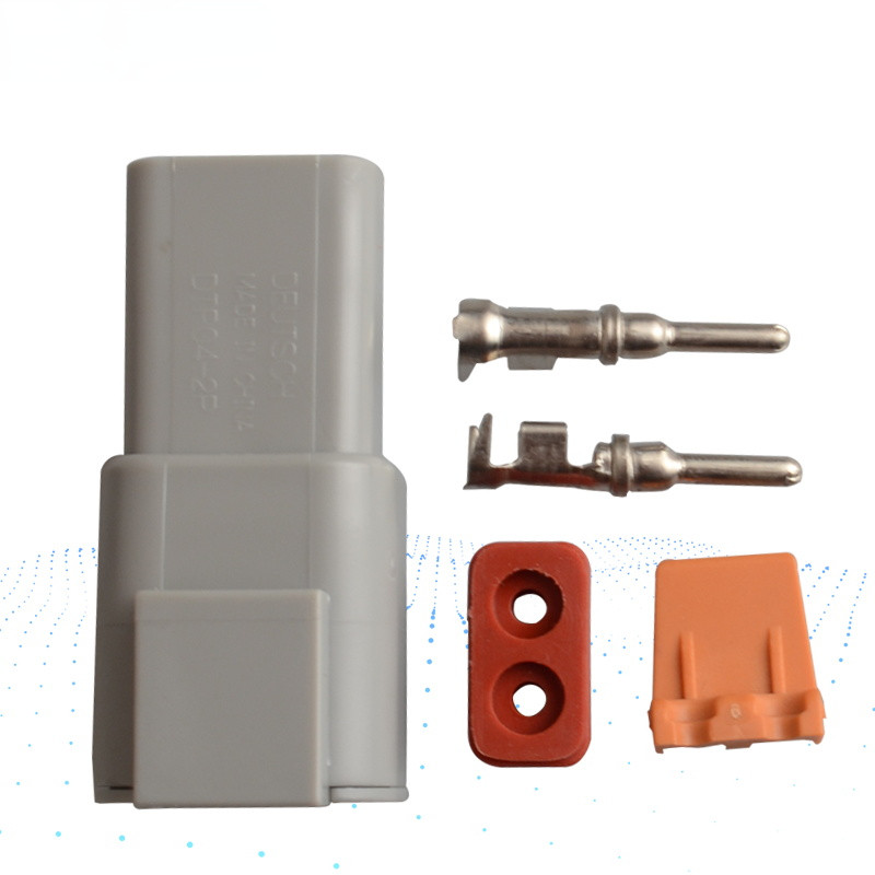 Αδιάβροχο βύσμα σύνδεσης ηλεκτρικού καλωδίου Προσαρμογέας μπότας συρρίκνωσης βελτιωμένου τύπου Deutsch DTP06-2S DTP04-2P