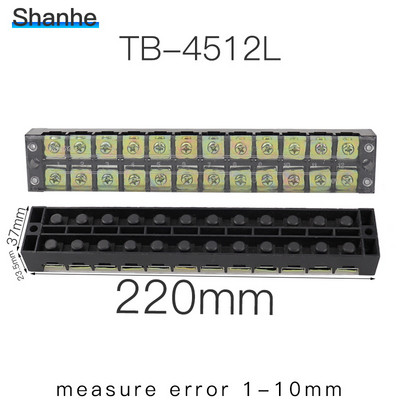 600V 45A TB serijos fiksuoti gnybtai Laidų eilė TB-4503 TB-4504 TB-4505 TB-4506 TB-1510 TB-1512