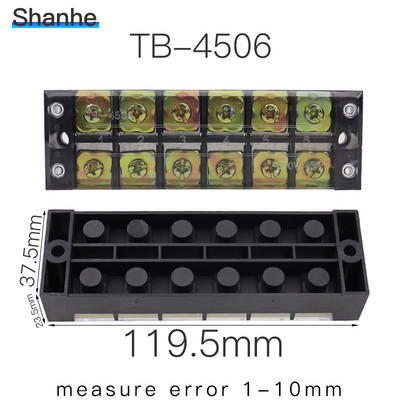 600V 45A TB serijos fiksuoti gnybtai Laidų eilė TB-4503 TB-4504 TB-4505 TB-4506 TB-1510 TB-1512