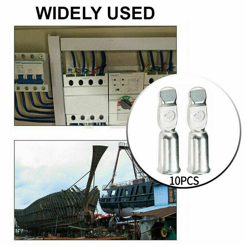 10 PCSC / rinkinys, skirtas Anderson kištukams, kontaktiniams kaiščiams, antgaliai, gnybtams 50 amperų jungtims 12AWG elektros įranga ir tiekimas
