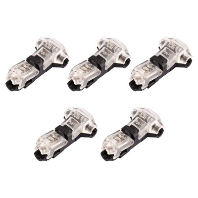 5 buc. Conector terminal conectabil cu două fire Terminal de sertizare fără sudură, fără șuruburi, potrivit pentru sursa de alimentare cu lumină LED