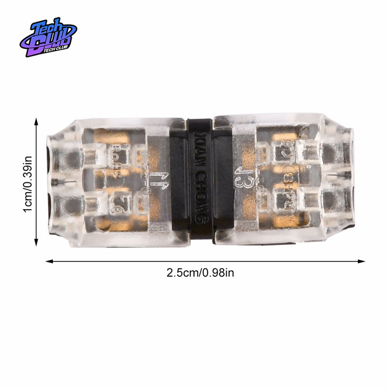 5 buc. Conector terminal conectabil cu două fire Terminal de sertizare fără sudură, fără șuruburi, potrivit pentru sursa de alimentare cu lumină LED