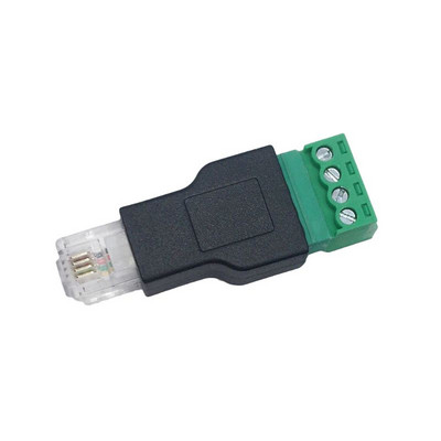 Τερματικός προσαρμογέας σύνδεσης Ethernet RJ11 4P 4C Αρσενικό σε 4 ακίδων υποδοχή τερματικού