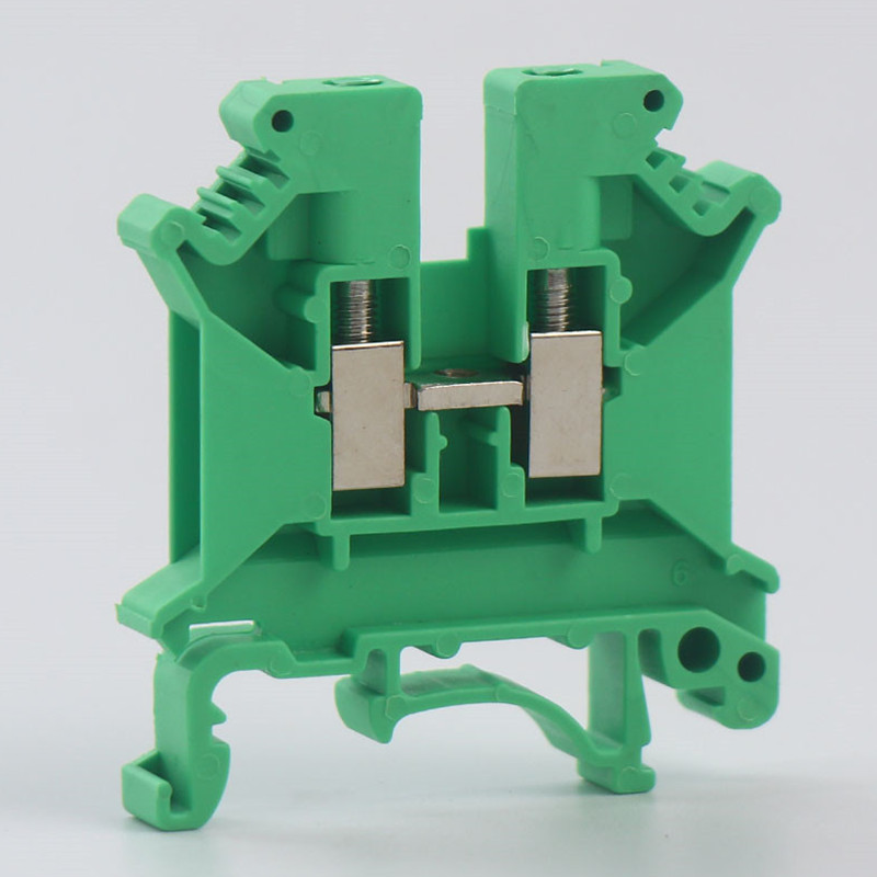 10 tk UK-5N plokid Din-rööpa klemmiplokk Universaalne pistikuga kruviühendus Elektrijuhtmete juht UK5N klemmiriba