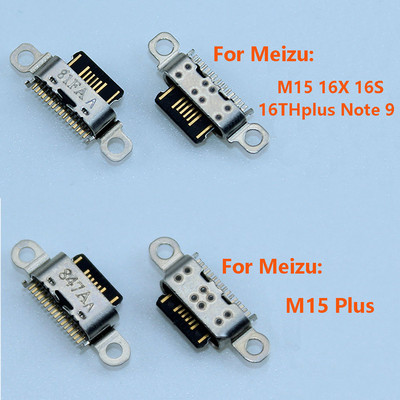 2Pcs Micro USB интерфейс за щепсел за зареждане Конектор за Meizu M15 16X 16S 16THplus Note 9 M15 Plus Type C Заден щепсел на порта за зареждане