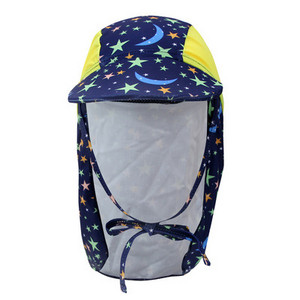 Lastele väljas rannamüts, mereäärne müts Multifilm Päikesekindel mantel Kõrva Kaelakaitse Päikesekaitsemütsid tuuleköiega rannatarvikud