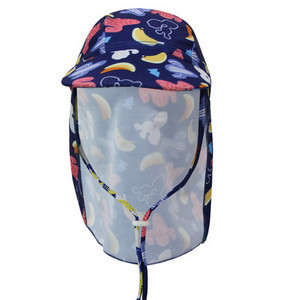 Lastele väljas rannamüts, mereäärne müts Multifilm Päikesekindel mantel Kõrva Kaelakaitse Päikesekaitsemütsid tuuleköiega rannatarvikud