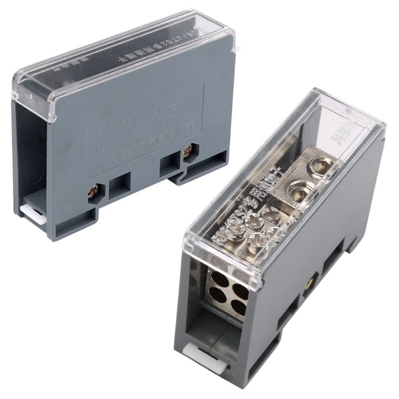 Cutie de distribuție pe șină DIN Cutia de joncțiune a blocului terminal cu ieșiri multiple