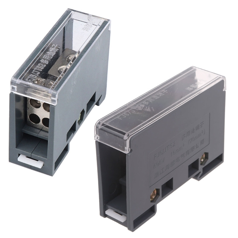 Cutie de distribuție pe șină DIN Cutia de joncțiune a blocului terminal cu ieșiri multiple