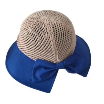 Πτυσσόμενο φαρδύ χείλος δισκέτα ψάθινο καπέλο για κορίτσια Καπέλο ηλίου Γυναικείο καλοκαιρινό καπέλο UV Protect Καπέλο ταξιδιού Lady Cap Θηλυκό