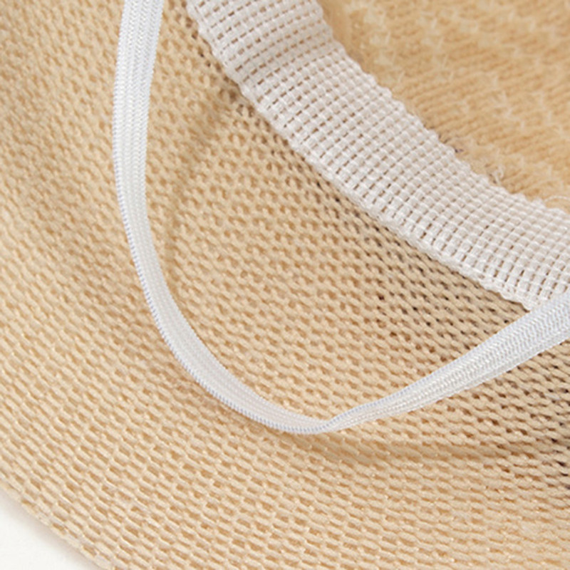 Suvine naiste päikesemüts, ämbrikübar, beež pits, sõlme lilled, lint, lame õlgkübar rannamütsid, suur õlgkübar Panama õues