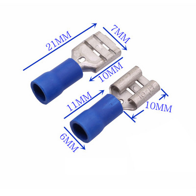 10 vnt. Jungtys Gnybtai Bm250/rm250/ym250/bf250 Sujungimo kilpa Užspaudžiamas kastuvas varžtų gnybtas Mėlyna Geltona Raudona