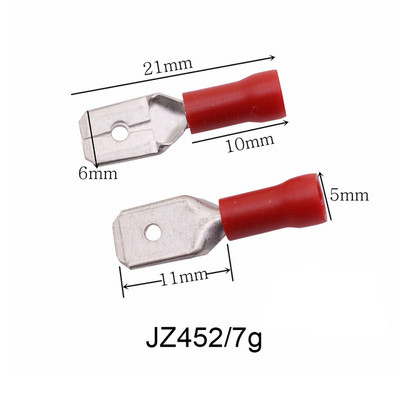 10 vnt. Jungtys Gnybtai Bm250/rm250/ym250/bf250 Sujungimo kilpa Užspaudžiamas kastuvas varžtų gnybtas Mėlyna Geltona Raudona