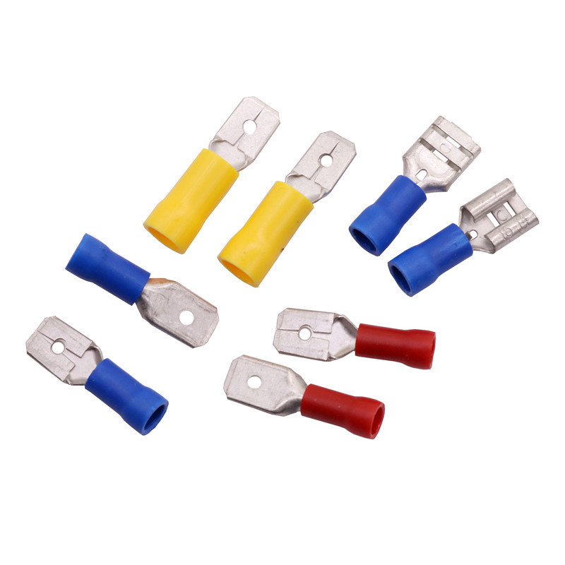 10 vnt. Jungtys Gnybtai Bm250/rm250/ym250/bf250 Sujungimo kilpa Užspaudžiamas kastuvas varžtų gnybtas Mėlyna Geltona Raudona
