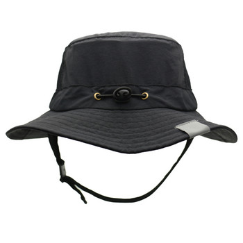 Шапка за плажен сърф Мрежеста дишаща шапка за слънце UPF50+ Летен колан за риболов на открито Регулируема кофа за брадичката Унисекс шапка за водни спортове