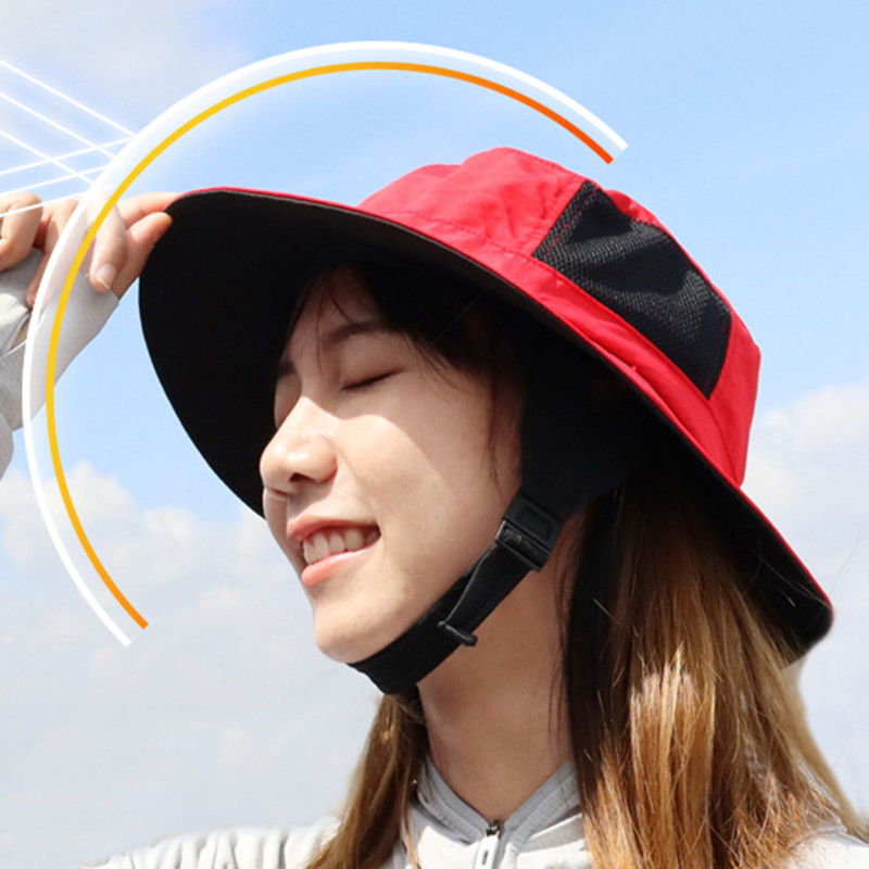 Kapa za surfanje na plaži, mrežasta prozračna kapa za sunčanje UPF50+, ljetni pojas za pecanje na otvorenom, podbradak, podesiva kapa za vodene sportove, uniseks