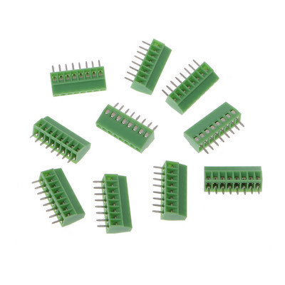 10 buc. blocuri terminale montate pe PCB cu șurub, 2 pini-10 pini, conector, pas de 2,54 mm