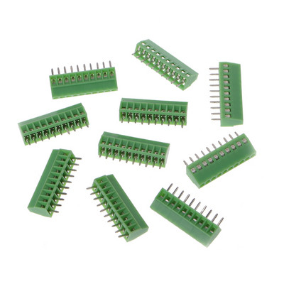 10 buc. blocuri terminale montate pe PCB cu șurub, 2 pini-10 pini, conector, pas de 2,54 mm