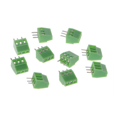 10 buc. blocuri terminale montate pe PCB cu șurub, 2 pini-10 pini, conector, pas de 2,54 mm
