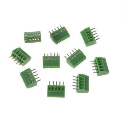 10 buc. blocuri terminale montate pe PCB cu șurub, 2 pini-10 pini, conector, pas de 2,54 mm