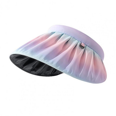 Ženski šešir sa šiltom za sunce, sklopivi ultralagani šešir s UV zaštitom i širokim obodom, šešir za plažu za ribolov na otvorenom, planinarenje, sport