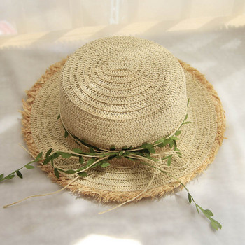 2023 Μόδα μονόχρωμο υφαντό Νέο ψάθινο καπέλο Γυναικείο καπέλο ράταν Φιόγκο για αντηλιακό καλοκαιρινό καπέλο αντηλιακό καπέλο παραλίας Καπέλο αντηλιακού εξωτερικού χώρου