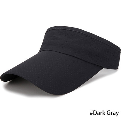 Ljetni prozračni šeširi za sunčanje Muškarci Žene Podesivi vizir UV zaštita Top Prazan Čvrsti Sport Tenis Golf Trčanje Kapa za sunčanje