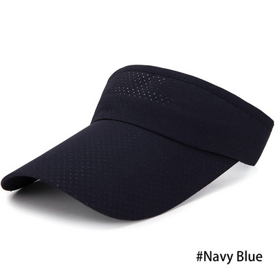 Ljetni prozračni šeširi za sunčanje Muškarci Žene Podesivi vizir UV zaštita Top Prazan Čvrsti Sport Tenis Golf Trčanje Kapa za sunčanje