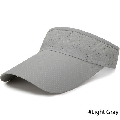 Ljetni prozračni šeširi za sunčanje Muškarci Žene Podesivi vizir UV zaštita Top Prazan Čvrsti Sport Tenis Golf Trčanje Kapa za sunčanje
