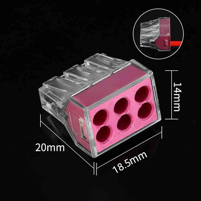 Conectori de sârmă PCT-102/104/106/108 Terminal electric de blocare rapidă a îmbinării Conector de cablu cu împingere