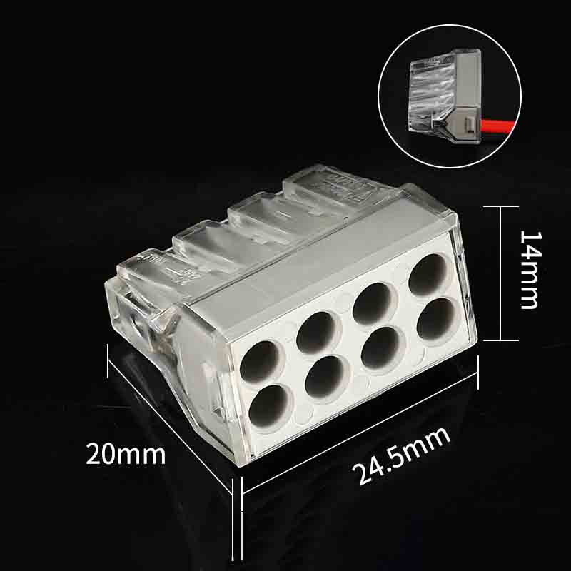 Conectori de sârmă PCT-102/104/106/108 Terminal electric de blocare rapidă a îmbinării Conector de cablu cu împingere