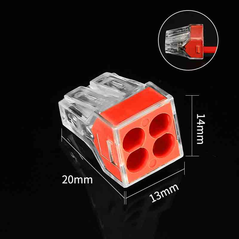 Conectori de sârmă PCT-102/104/106/108 Terminal electric de blocare rapidă a îmbinării Conector de cablu cu împingere