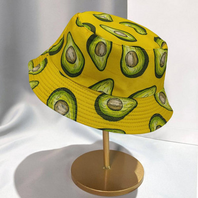 Унисекс рибарска шапка, двустранна плоска лятна слънчева шапка, дишаща UV защита, освежаваща шапка с плодова шапка за възрастни