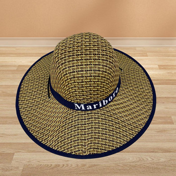 Ръчно изработена сламена шапка Закопчаване със сламена връзка Западна каубойска шапка с кръгъл купол Удобна дамска лятна плажна слънчева шапка Доставка на открито